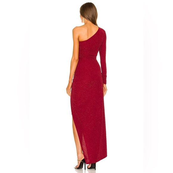 Michael Costello x REVOLVE Gilly Maxi Dress in Dark Red size xs NWOT - Picture 2 of 6